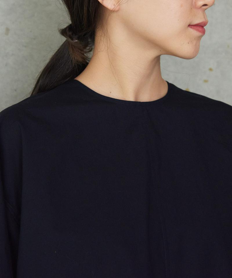 せせらぎ加工　アシメヘムブラウス（note et silence.）