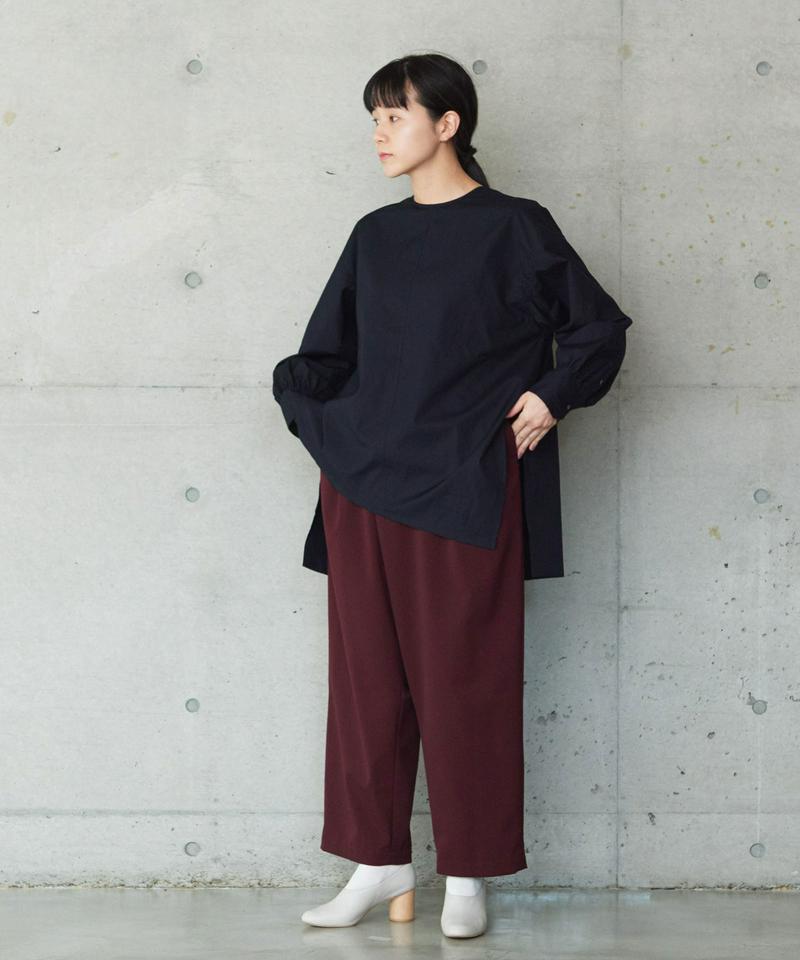 せせらぎ加工　アシメヘムブラウス（note et silence.）