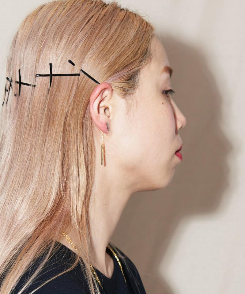 ○パイプチェーンピアス