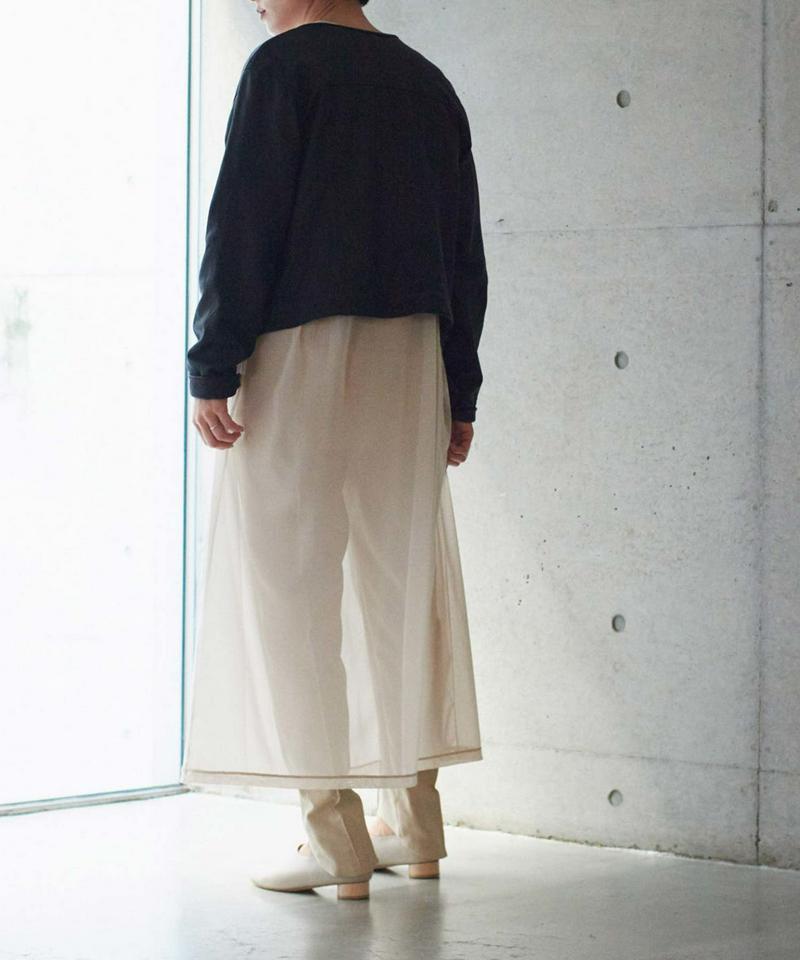 ○Washed Lether ノーカラーブルゾン（nitca）