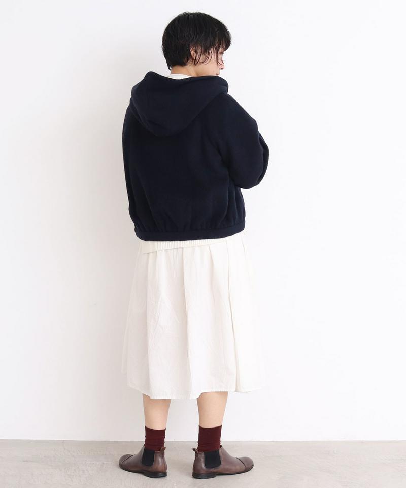 ○アルパカシャギー　フードブルゾン