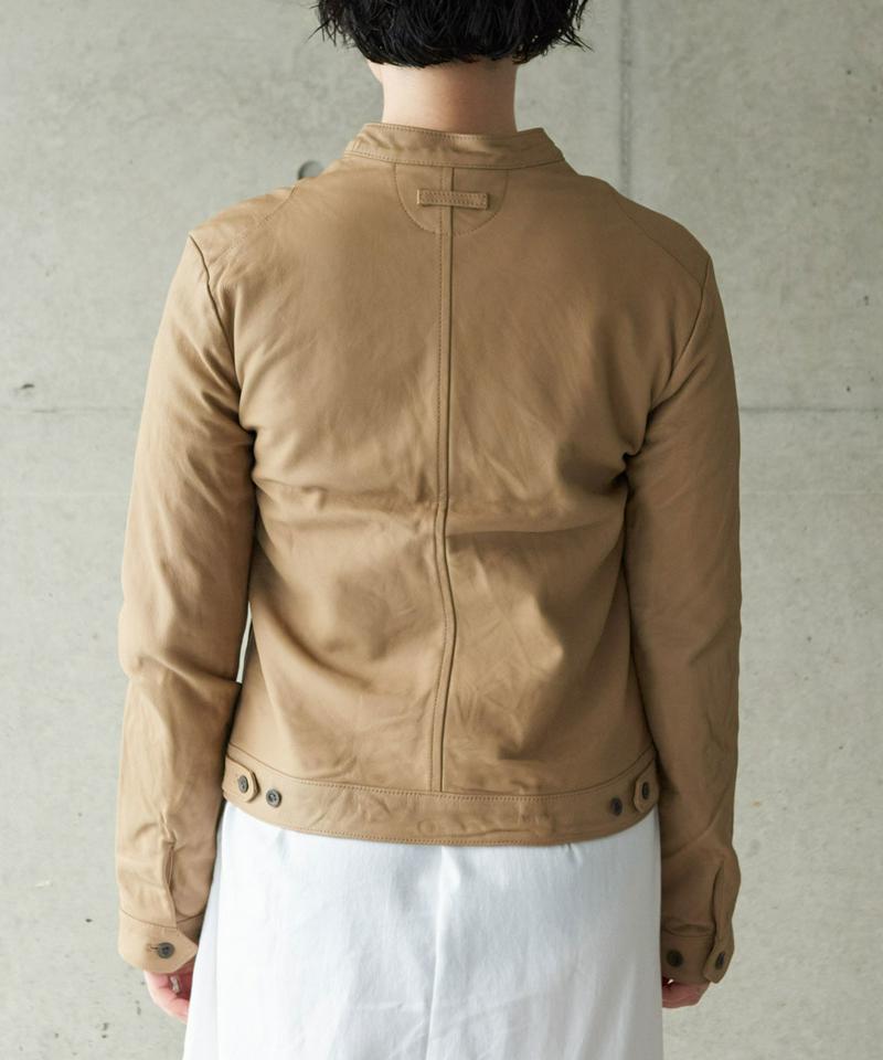 SHEEP LEATHERジップブルゾン