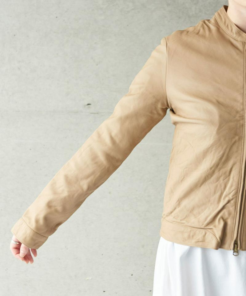 SHEEP LEATHERジップブルゾン