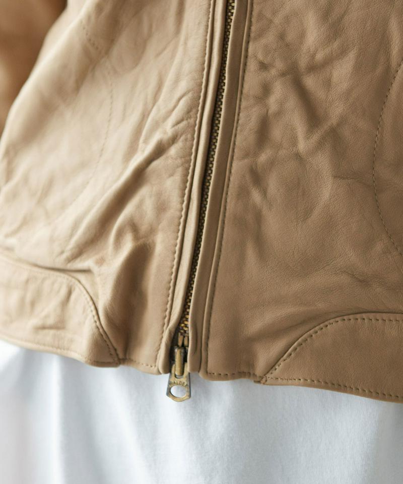 SHEEP LEATHERジップブルゾン