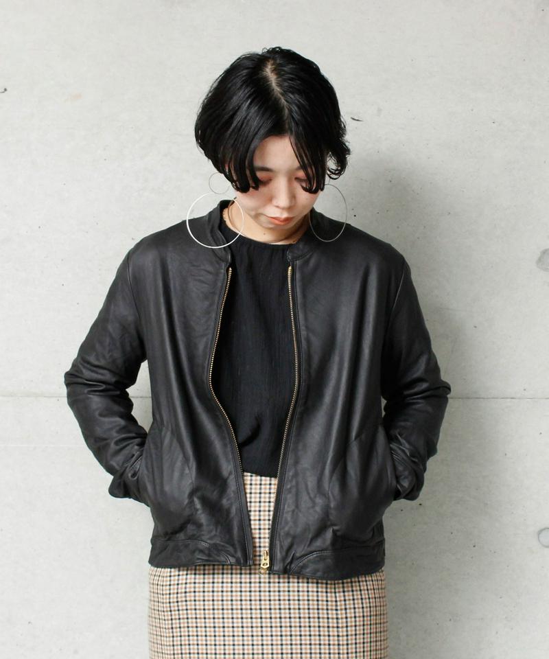 SHEEP LEATHERジップブルゾン