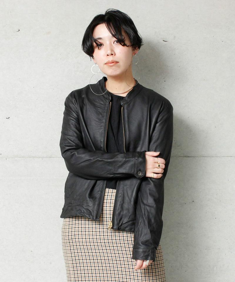 SHEEP LEATHERジップブルゾン
