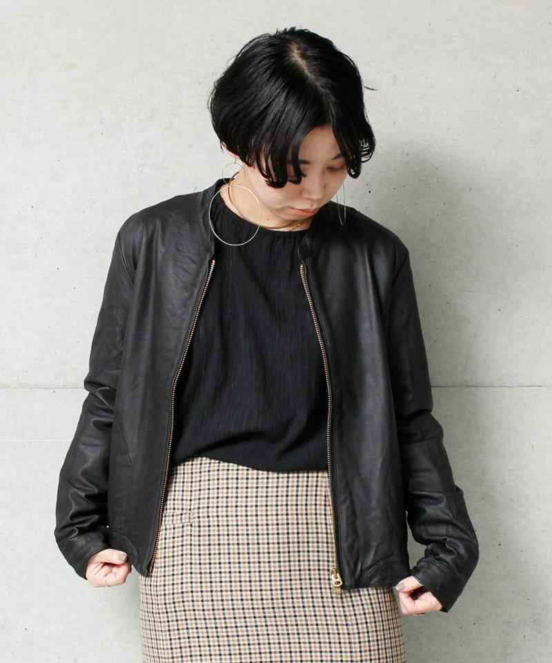 SHEEP LEATHERジップブルゾン
