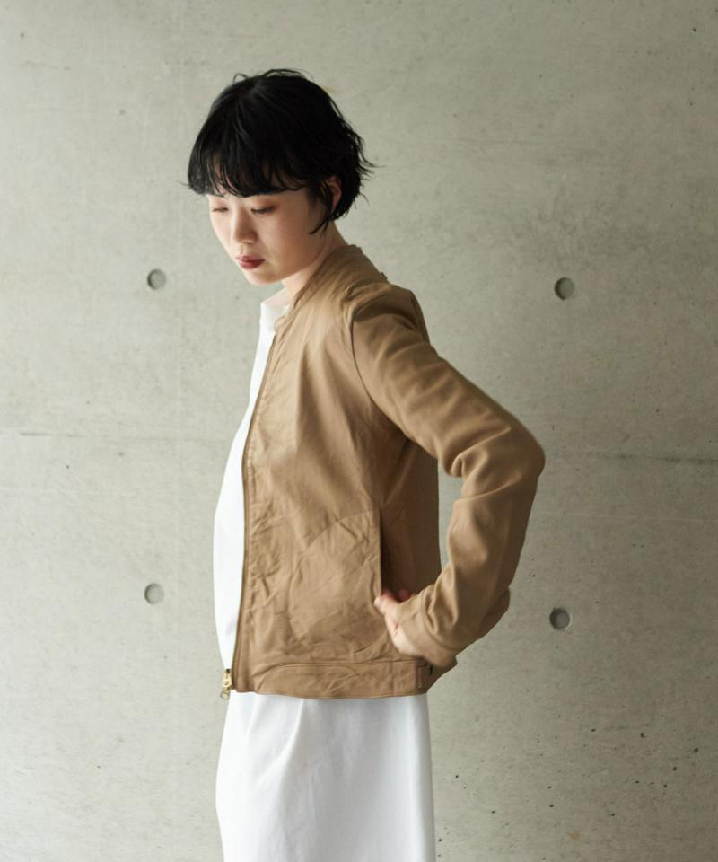 SHEEP LEATHERジップブルゾン