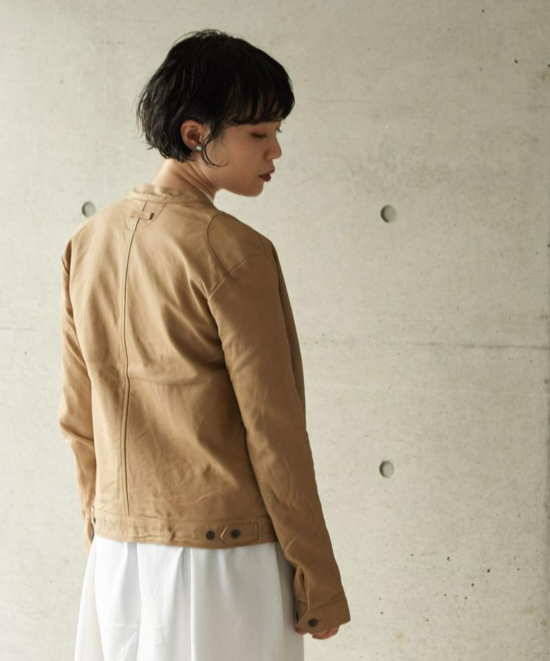 SHEEP LEATHERジップブルゾン