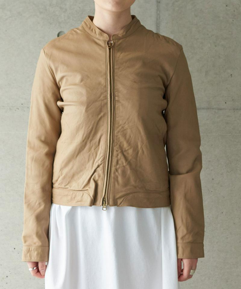 SHEEP LEATHERジップブルゾン