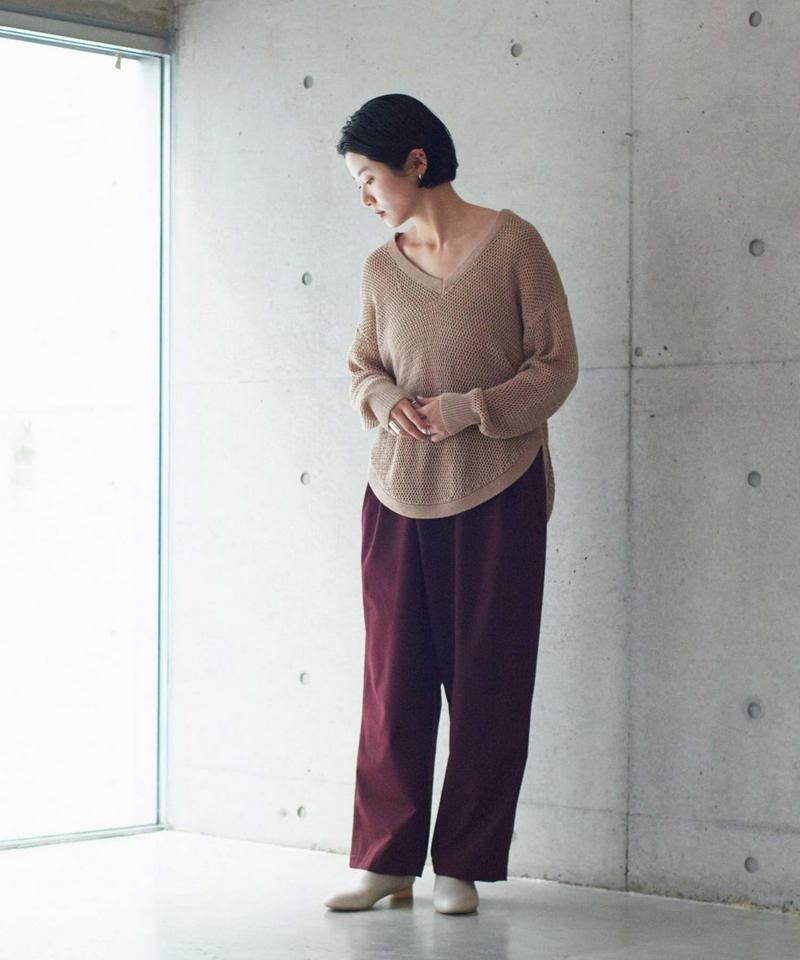 ●○COTTON LILY スキッパープルオーバー（nitca）