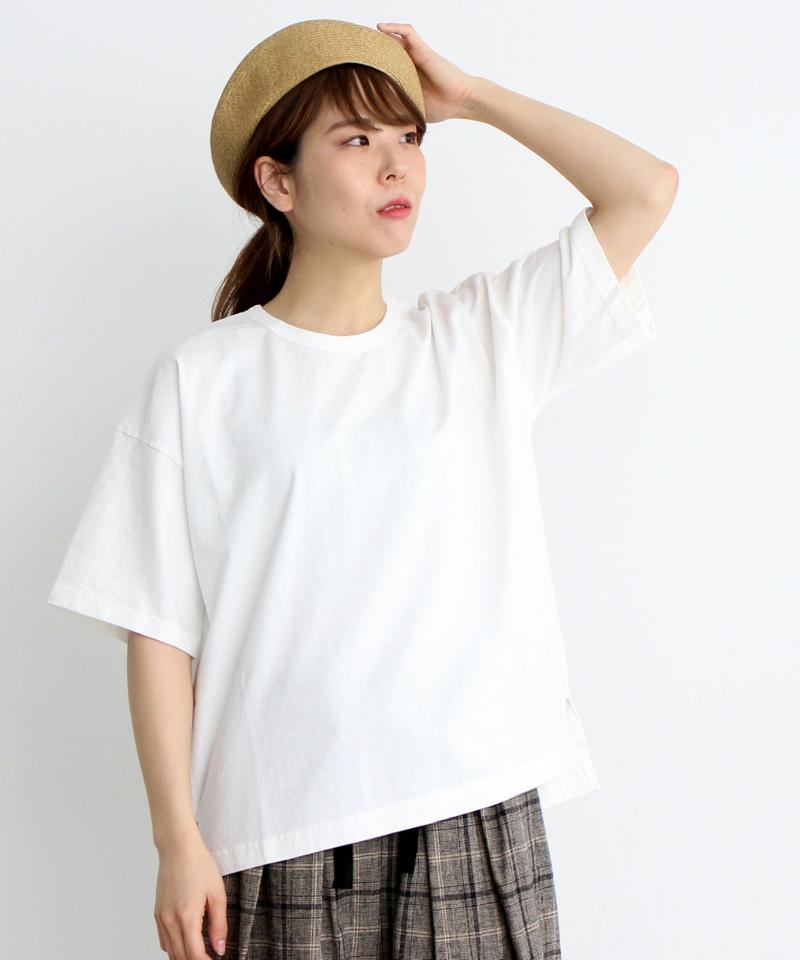 mat　USA18/－製品染め　クルーネックTシャツ