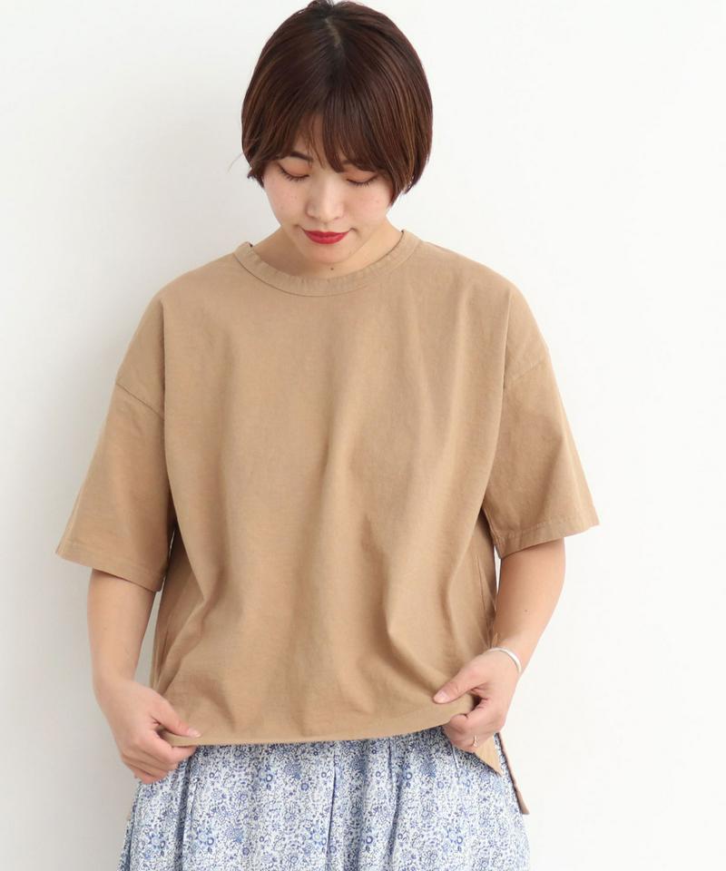 mat　USA18/－製品染め　クルーネックTシャツ