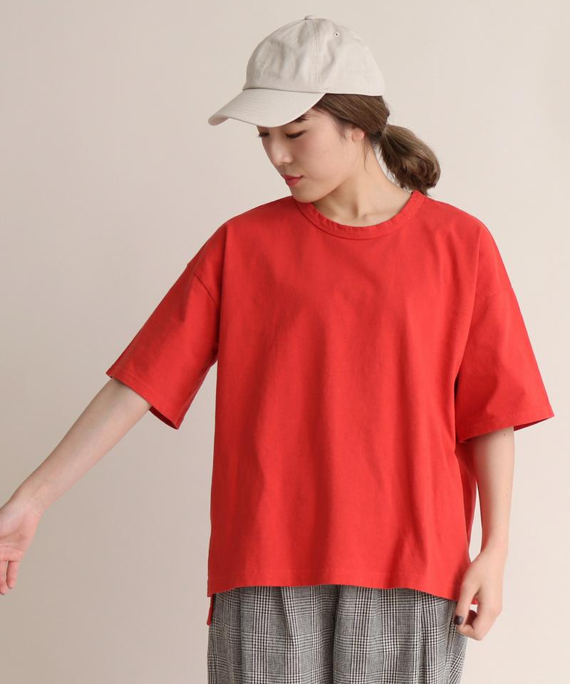 mat　USA18/－製品染め　クルーネックTシャツ