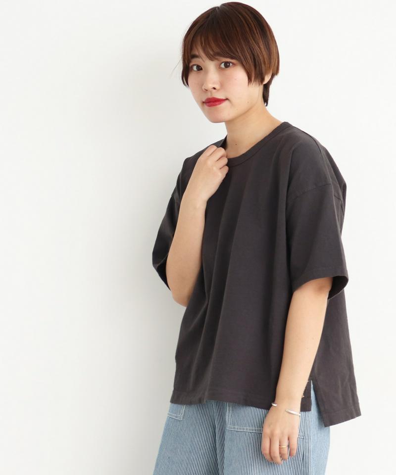 mat　USA18/－製品染め　クルーネックTシャツ
