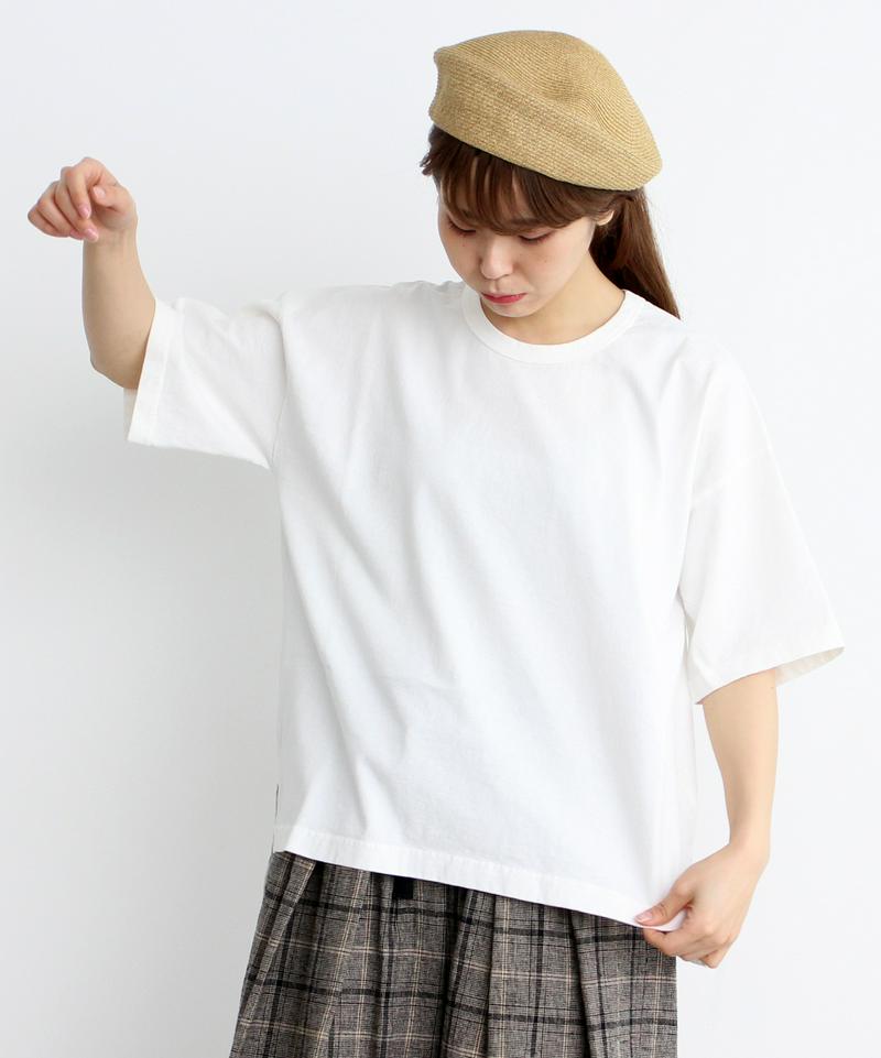 mat　USA18/－製品染め　クルーネックTシャツ