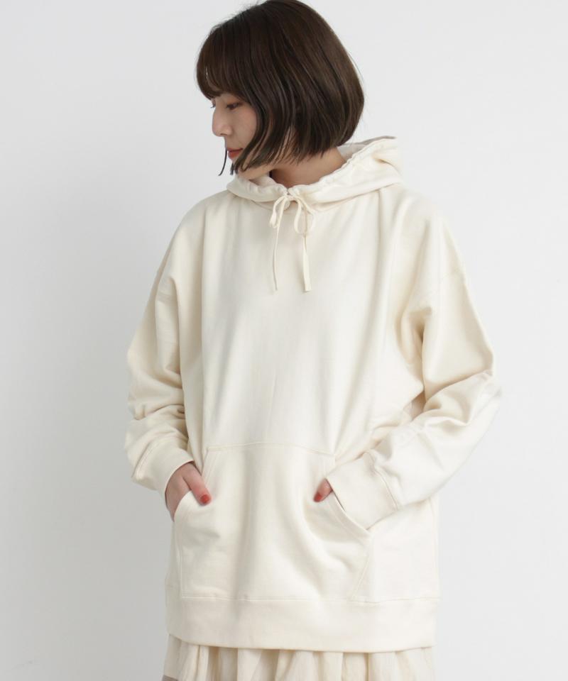 ○mat tight tension　裏毛フードプルオーバー