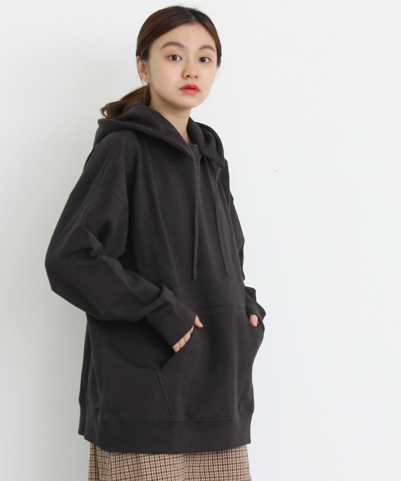 ○mat tight tension　裏毛フードプルオーバー