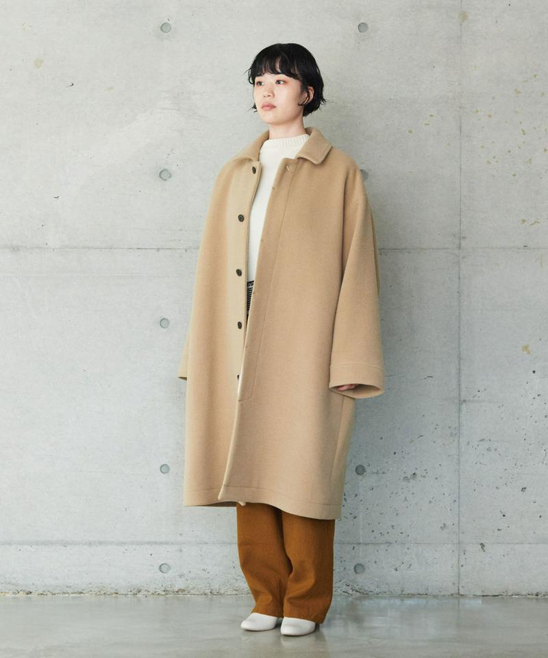○WOOLリバーモッサー　ステンカラーコート