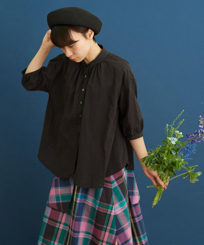 Voil Poplin　丸衿シャツ
