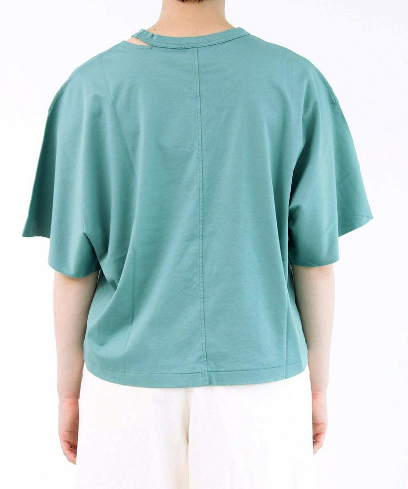 40/-コーマスムース袖フレアTシャツ