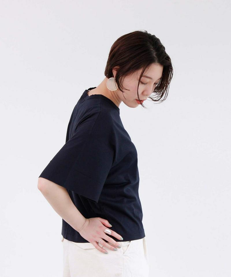 40/-コーマスムース袖フレアTシャツ