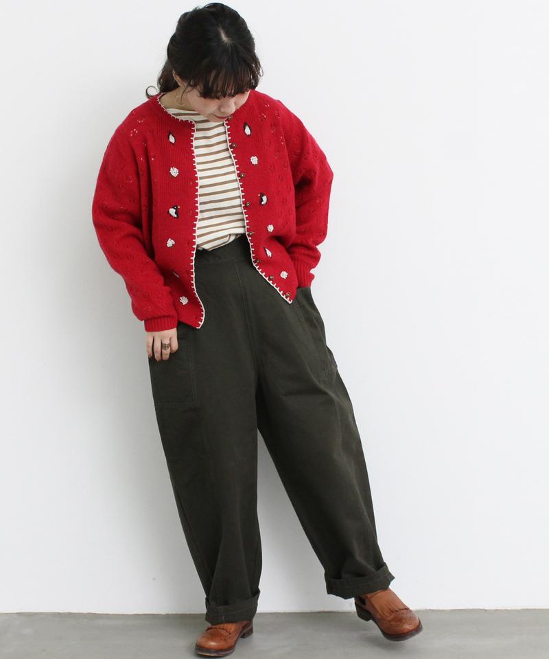 ○mat 微起毛モールスキンサイドポケットパンツ