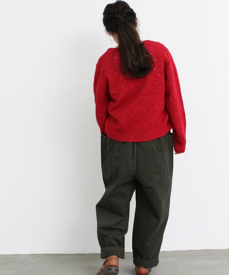 ○mat 微起毛モールスキンサイドポケットパンツ