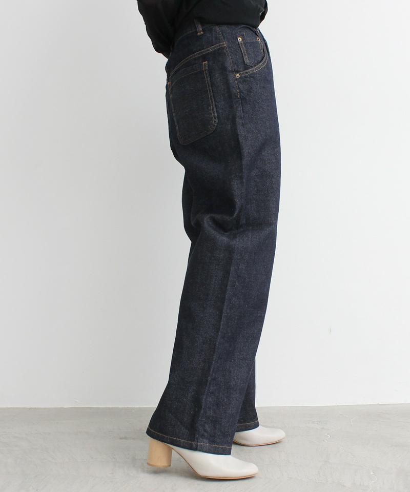 ルースウィーブハイウエストストレートパンツ