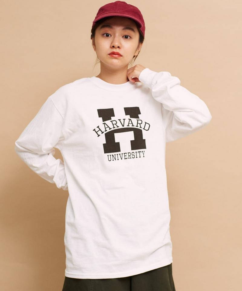 ○mat HARVARDロゴプリント ロンT