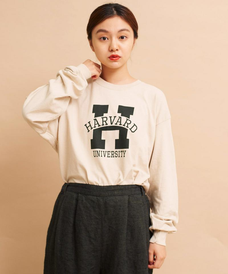 ○mat HARVARDロゴプリント ロンT
