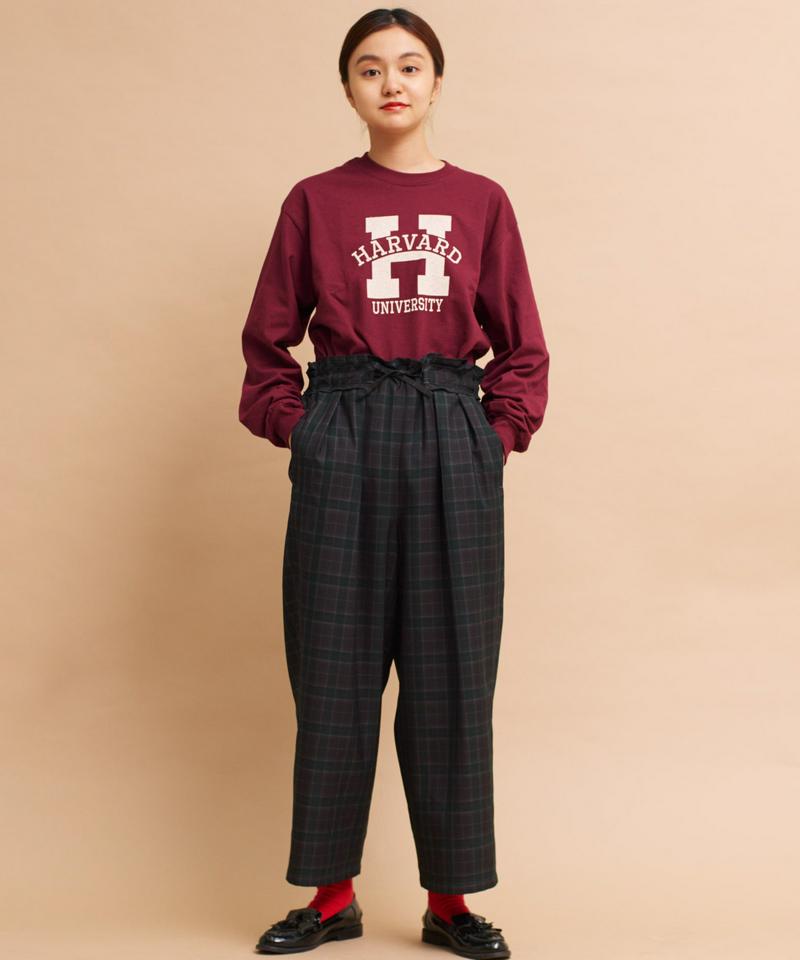 ○mat HARVARDロゴプリント ロンT