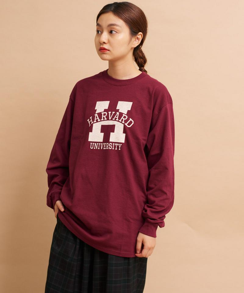 ○mat HARVARDロゴプリント ロンT