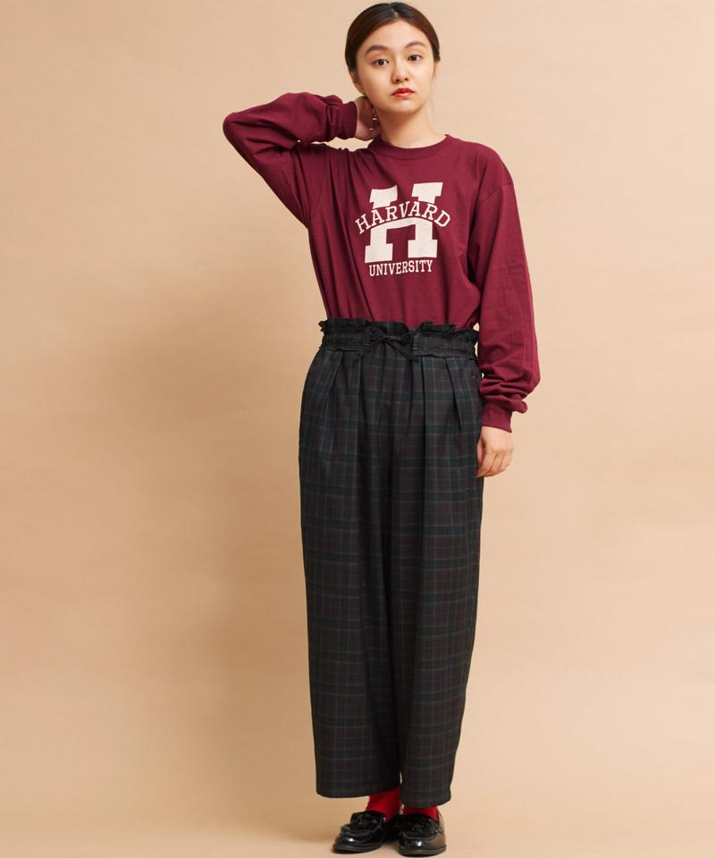 ○mat HARVARDロゴプリント ロンT