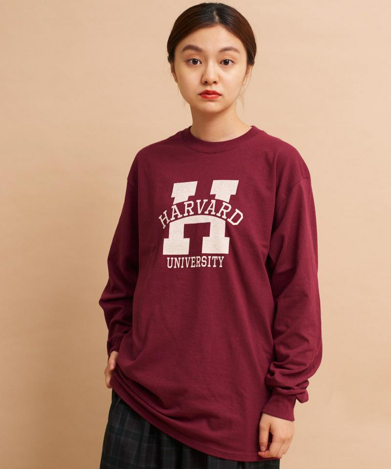 ○mat HARVARDロゴプリント ロンT