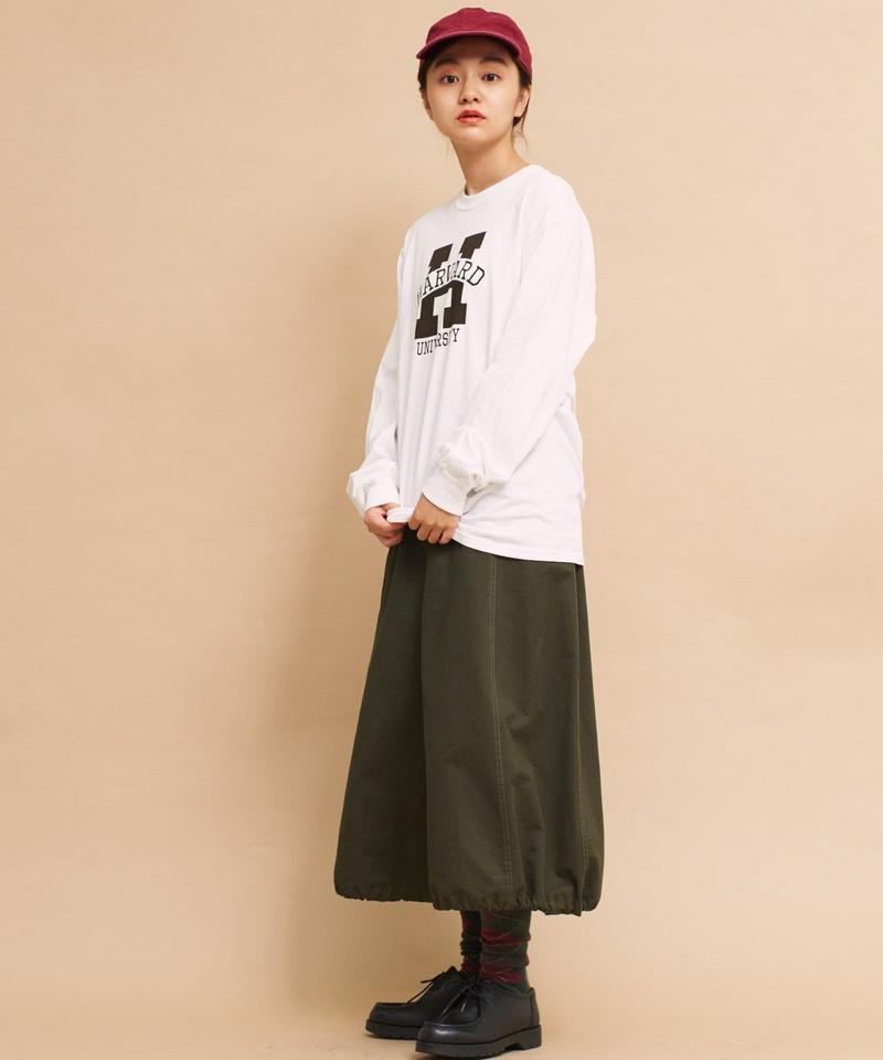 ○mat HARVARDロゴプリント ロンT