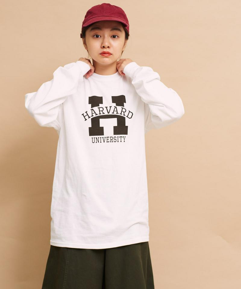 ○mat HARVARDロゴプリント ロンT