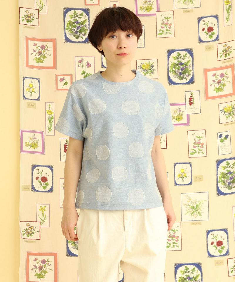△○BIG DOT ジャガード ゆるTシャツ