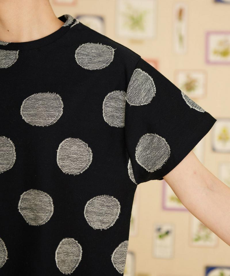 △○BIG DOT ジャガード ゆるTシャツ