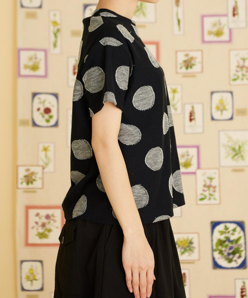 △○BIG DOT ジャガード ゆるTシャツ