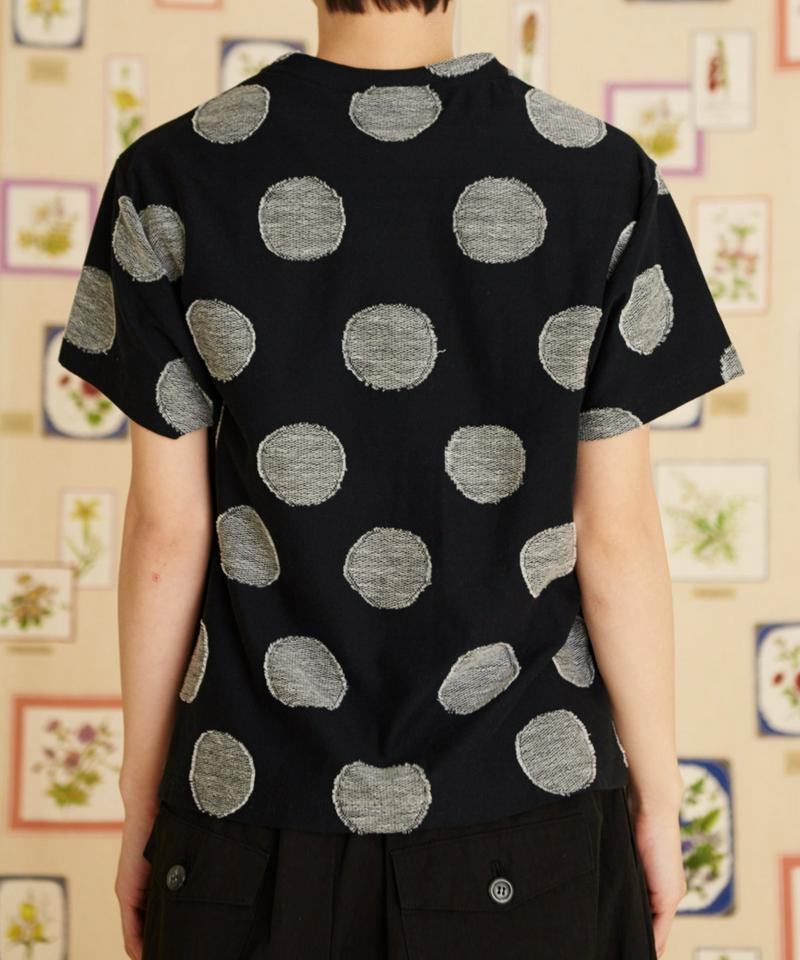 △○BIG DOT ジャガード ゆるTシャツ