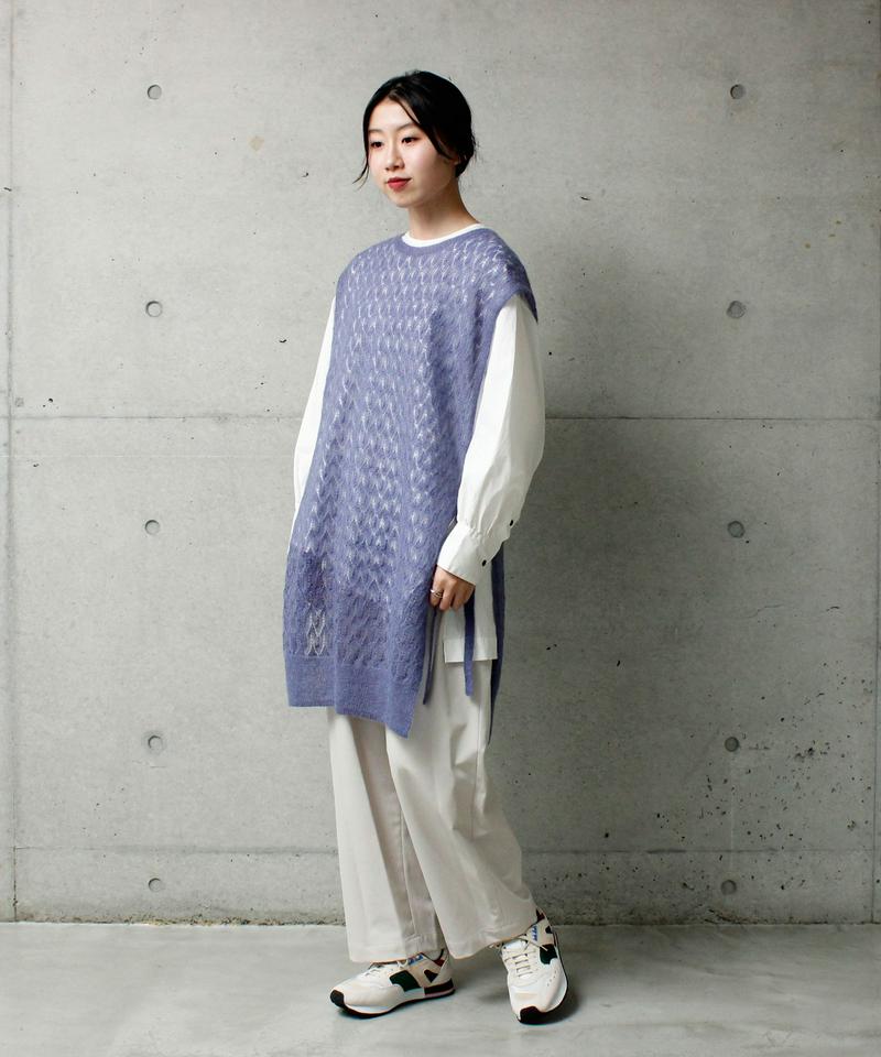 ○キッドモヘア　ロングジレ
