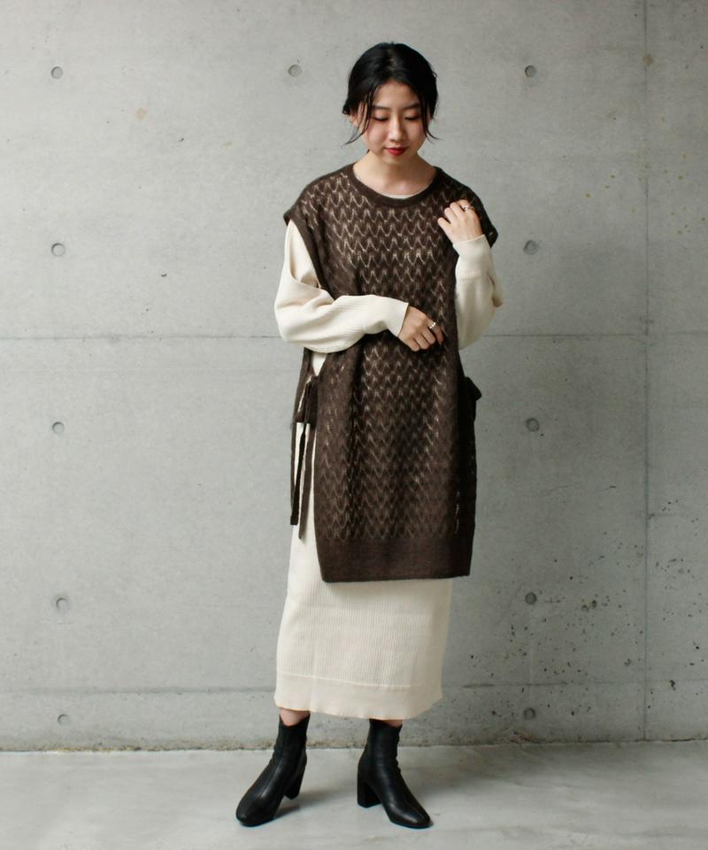 ○キッドモヘア　ロングジレ