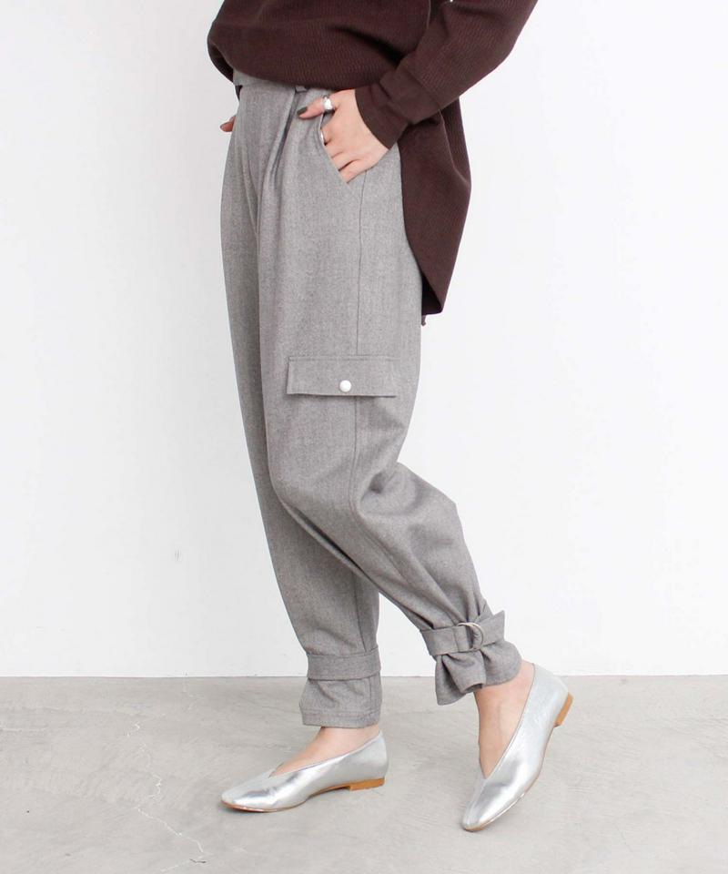 ヘリンボン裾しぼりパンツ