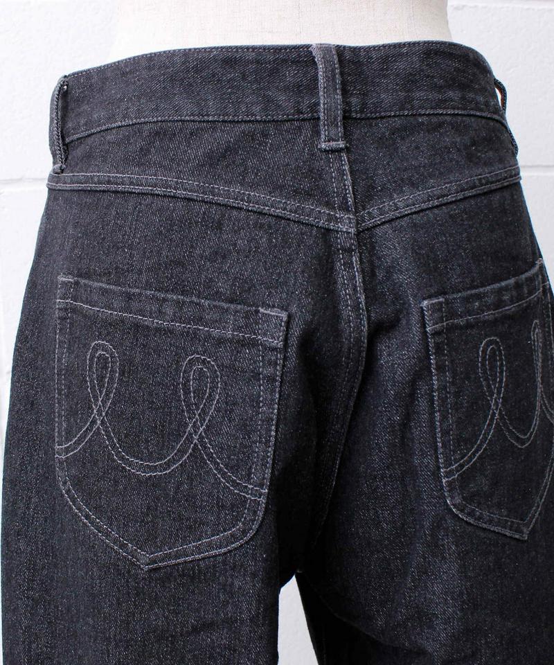 ○mat デニム　裾切りっぱなしパンツ