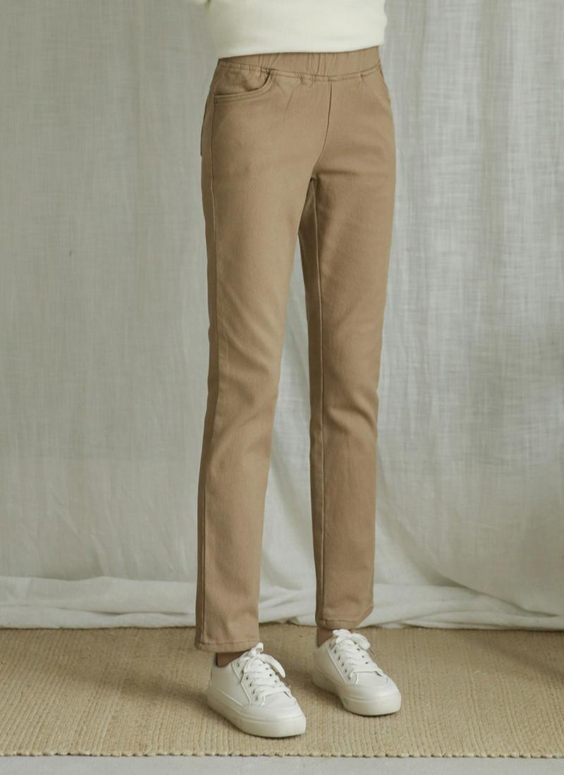 裏起毛コーデュロイストレートパンツ