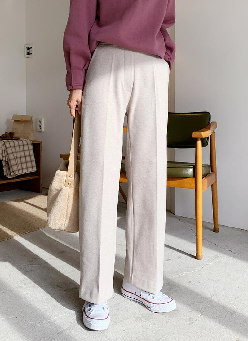 ストレートバックゴムパンツ・全2色