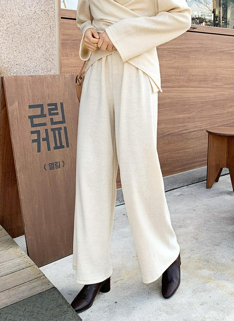 ニットワイドパンツ・全3色