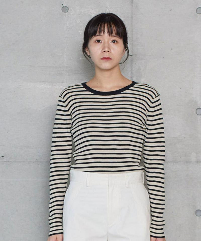◯Heavy Twisted Yarn リブクループルオーバー（note et silence.）