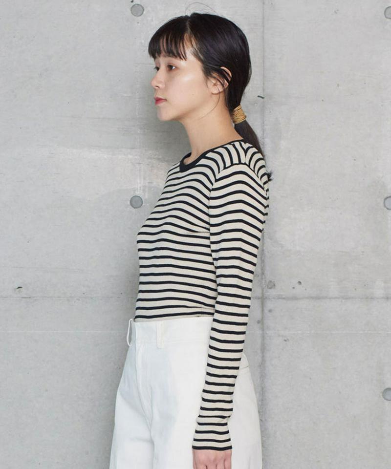 ◯Heavy Twisted Yarn リブクループルオーバー（note et silence.）